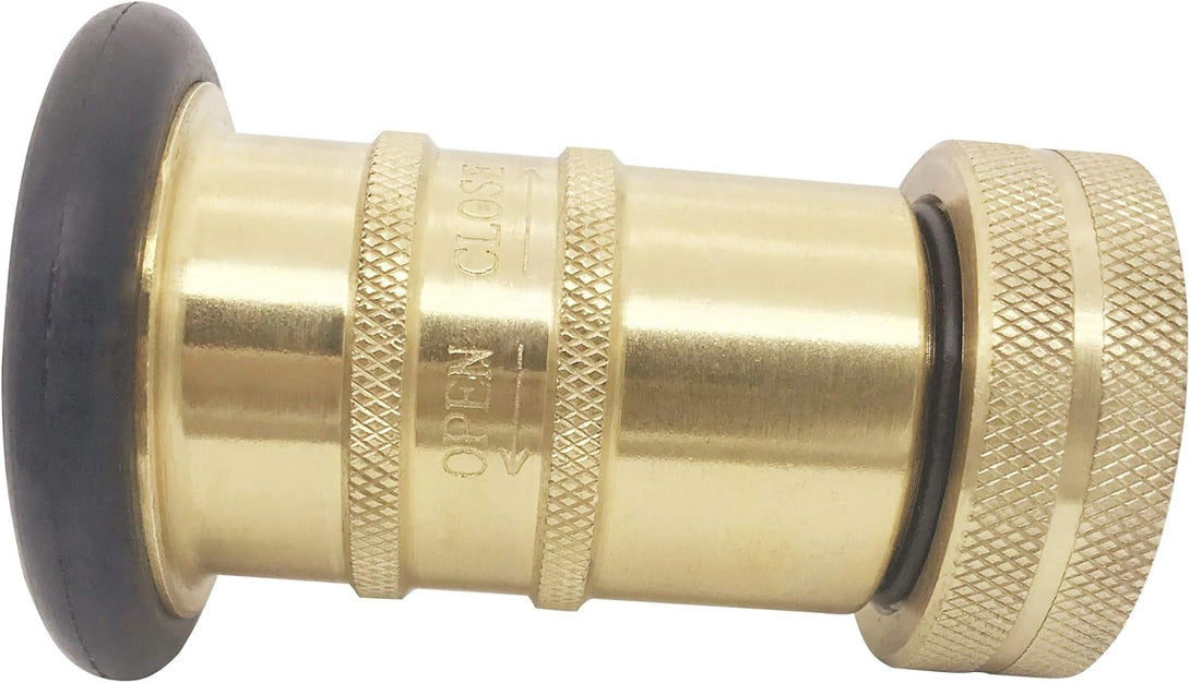 1" NH/NST Fire Hose Nozzle Brass Fire Equipment Heavy Duty Industrial Jet Fog Spray Nozzle