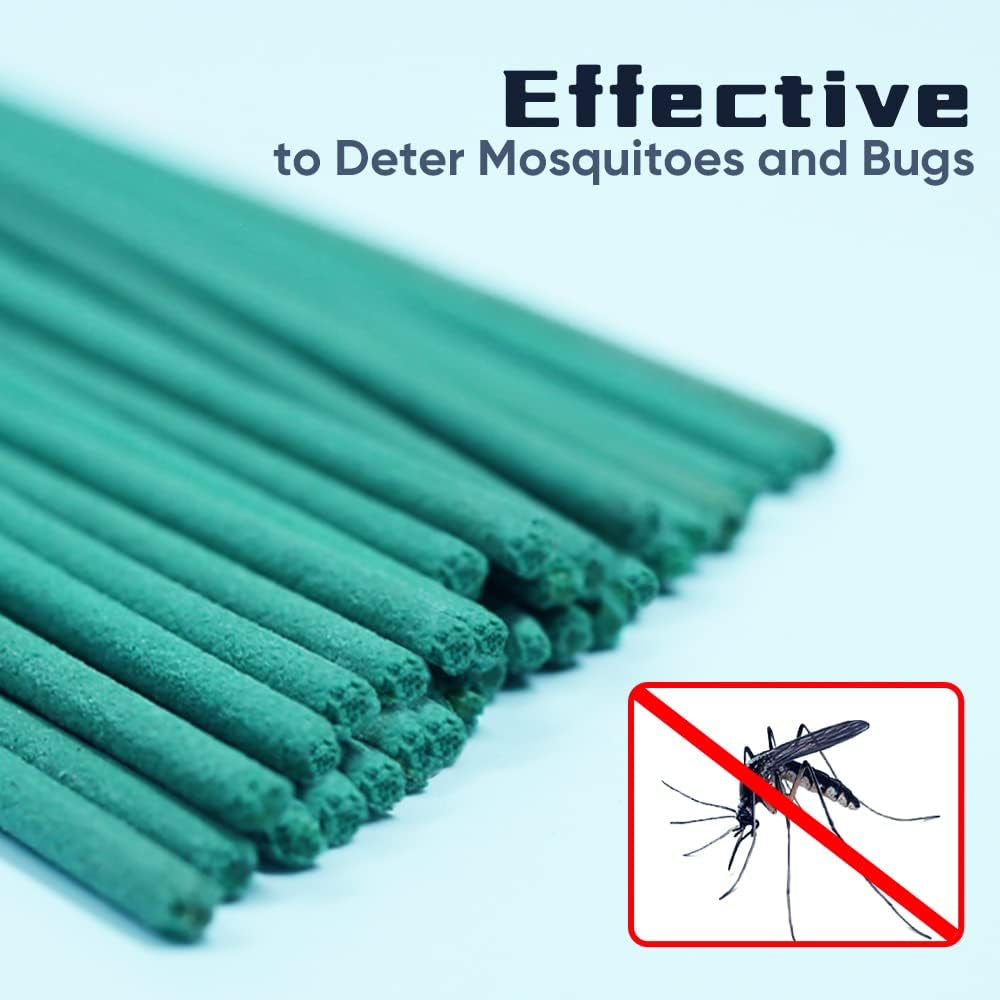 90 PACK Mosquito Incense Sticks | Mosquito Repellent Citronella Incense Sticks Plant Based Essential Oils | Non Toxic and DEET Free | Anti- Mosquitos Incense Sticks for Outdoor Patio Picnic