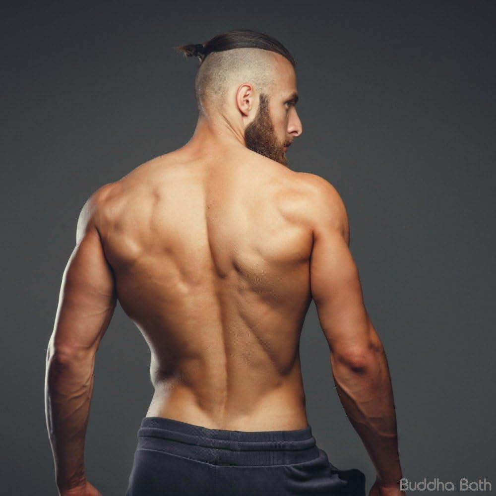 Extra Long Exfoliating Shower Towel Washcloth (Medium Exfoliate) - Dark Gray & Bone - (2 Pack)