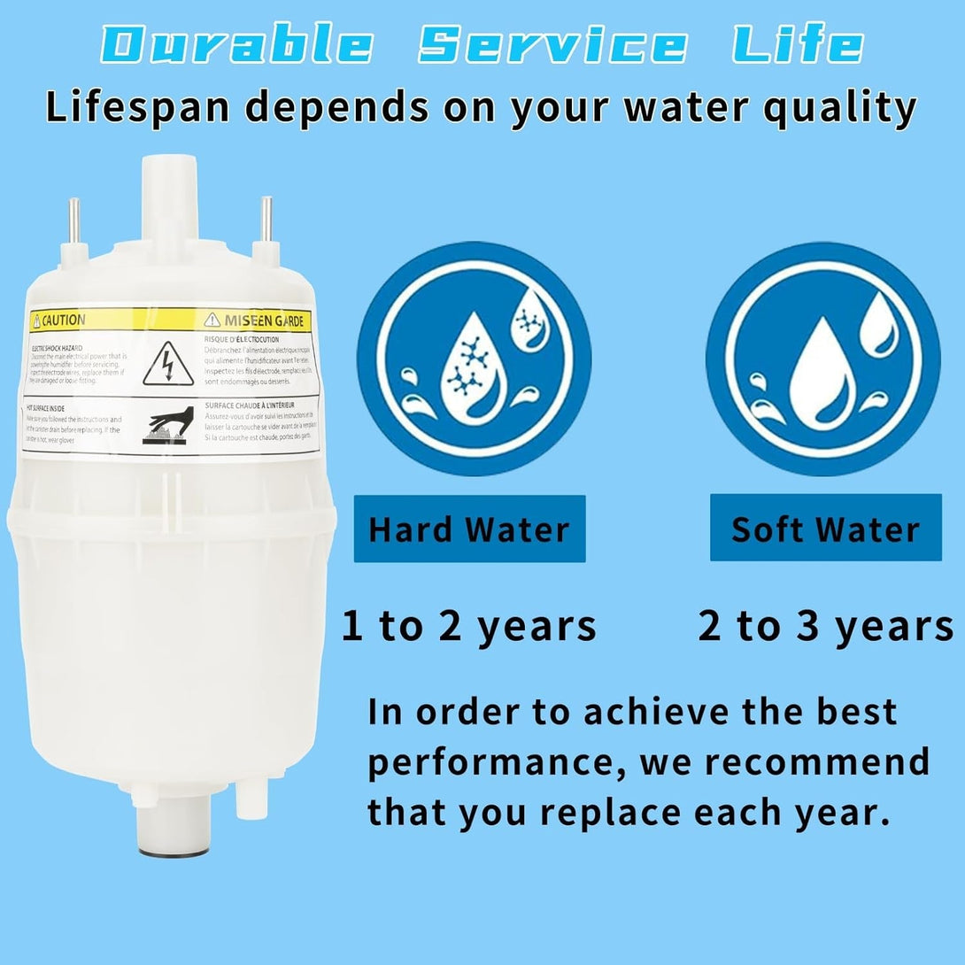 80 Steam Canister Replacement Compatible with Steam Humidifier Canister Model 800 and 865 Steam Canister with O-Ring for Leak-Proof Seal (Pack of 1)