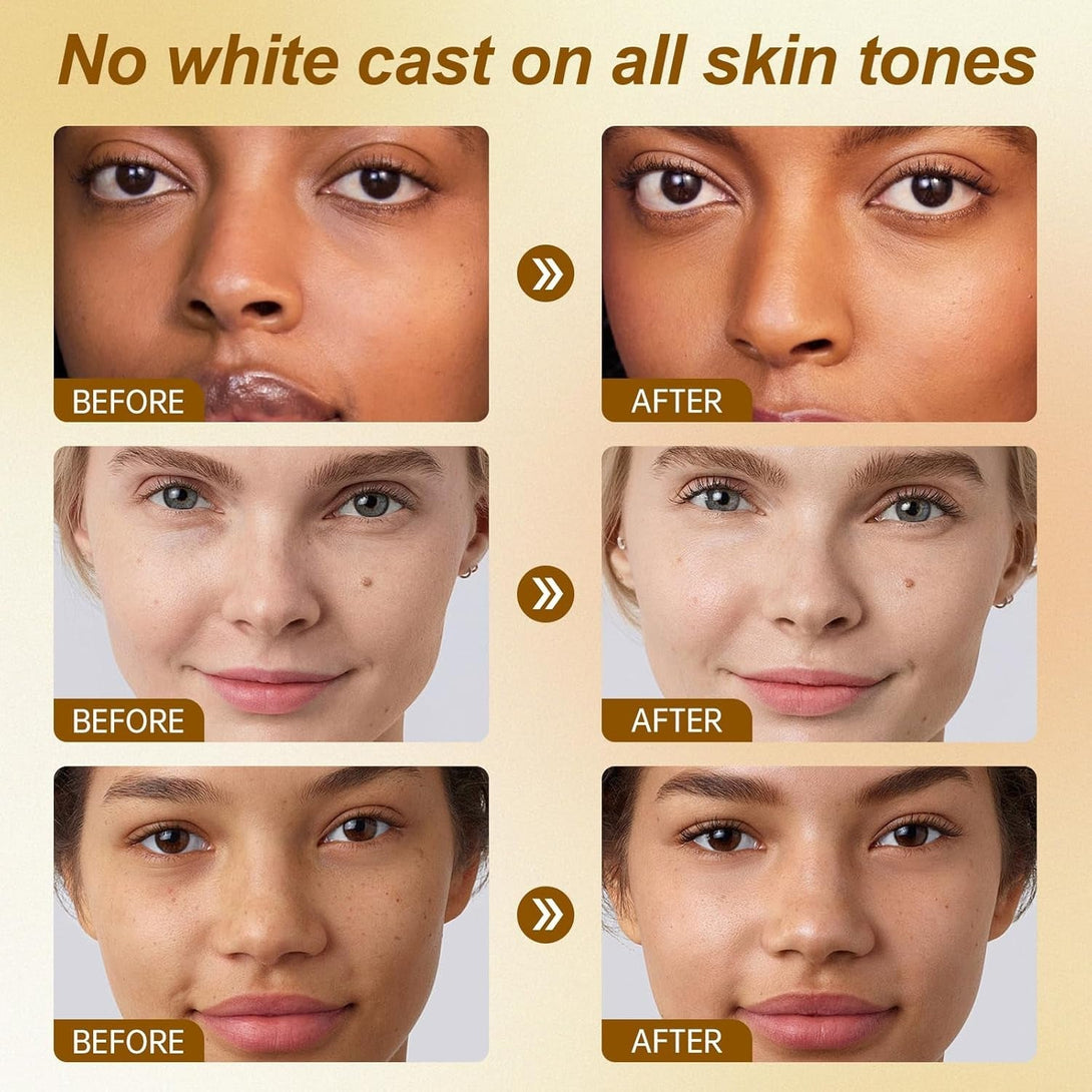 Face Sunscreen SPF 50, Invisible Broad Spectrum SPF + Makeup-Gripping Primer, Reef Safe Sunscreen with No White Cast, Oil Free & Oxybenzone Free, for All Skin Types & Skin Tones, 1.69FL Oz