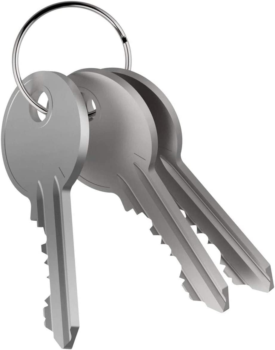 KINGFOREST 100-Pack Split Key Rings (1 Inch/25Mm) - Silver Nickel Metal Keychain Rings for Keys, DIY Crafts, Bags & Accessories - Durable Bulk Keyring Hardware with Smooth Edges