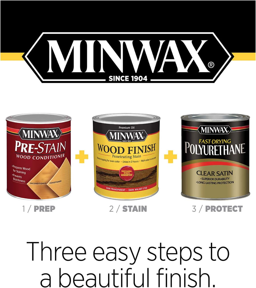 Minwax Fast Drying Polyurethane Spray, Protective Wood Finish, Clear Semi-Gloss, 11.5 Oz. Aerosol Can (Pack of 2)