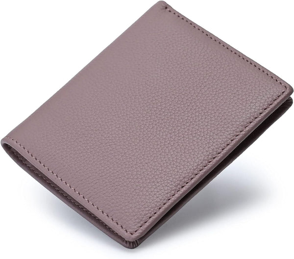 Bveyzi Ultra Slim Small RFID Wallet for Women, Leather Tiny Thin Bifold Pocket Ladies Wallet
