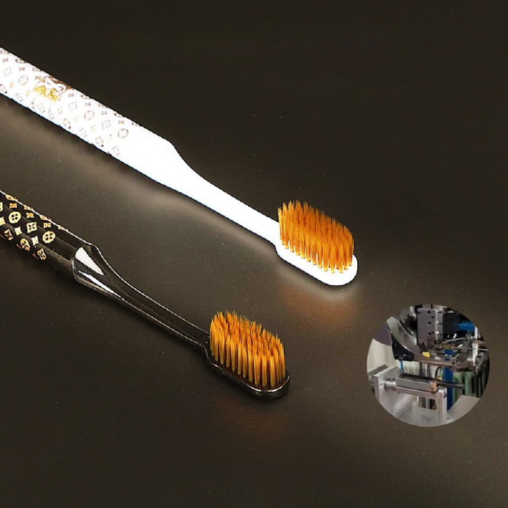 Adult Extra Soft Bristles Toothbrush Nano Manual Toothbrush for Sensitive Teeth and Receding Gums Plaque Remover BPA Free 6 Pack