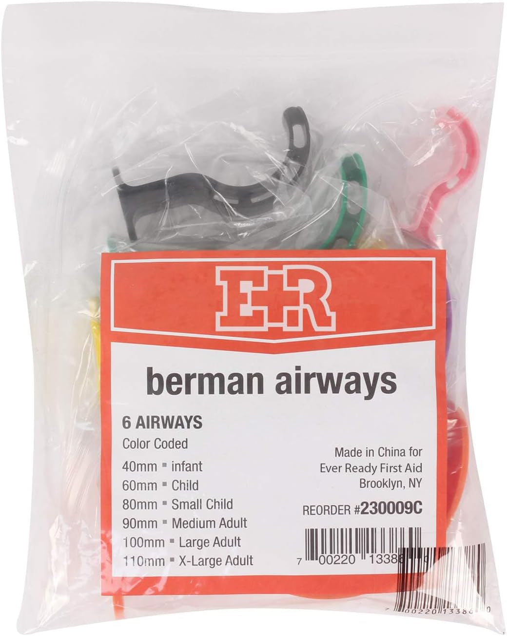 Ever Ready First Aid Berman Oral Airway Emergency Kit