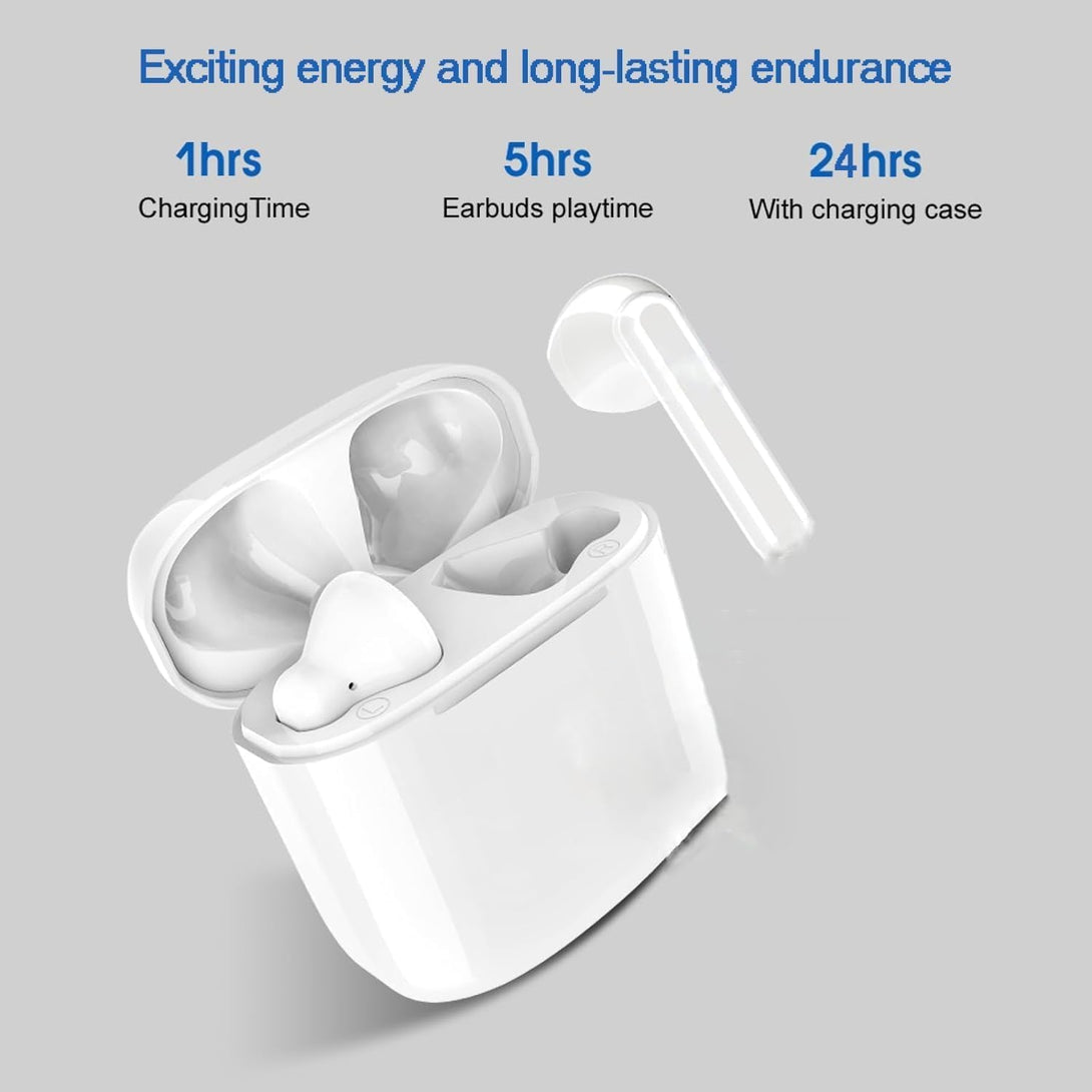 Wireless Earbuds, Bluetooth 5.3 in Ear Buds Light-Weight Headphones, IP7 Waterproof, 40H Playtime, Built-In 4 Mics Headset, Clear Calls Earphones Suitable for Exercise, Running, Fitness and Work