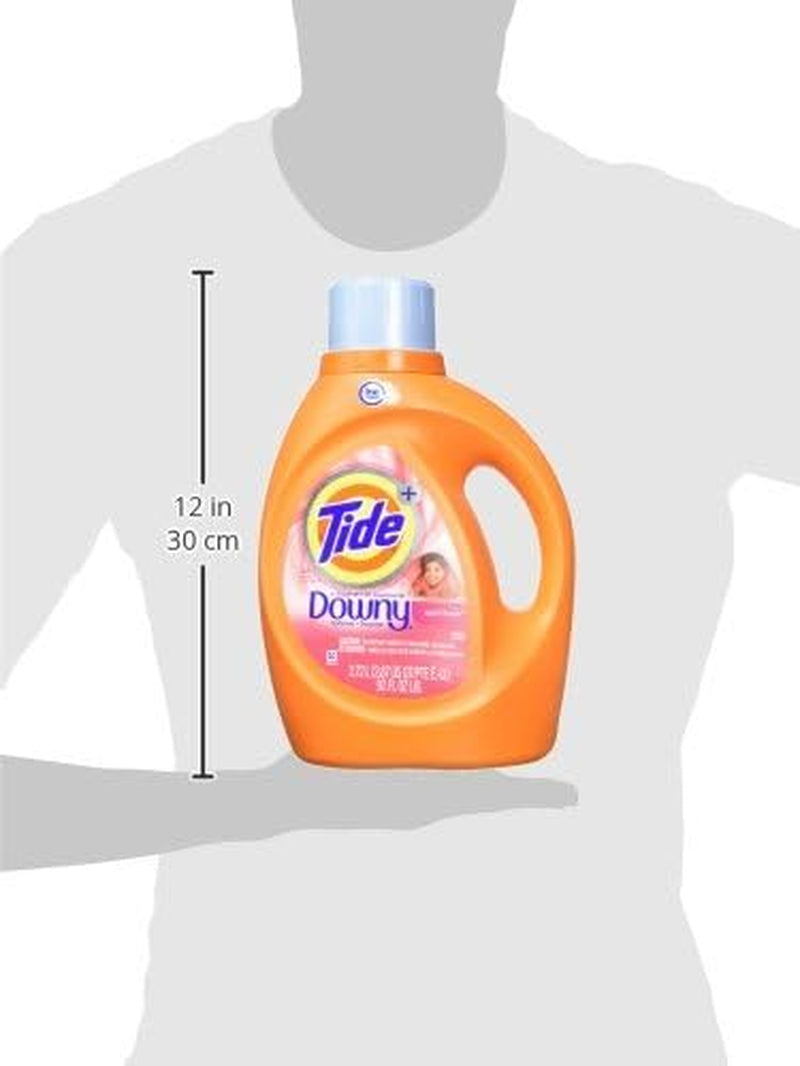 Tide with Downy Laundry Detergent Liquid Soap, High Efficiency (HE), April Fresh Scent, 59 Loads 92 Fl Oz