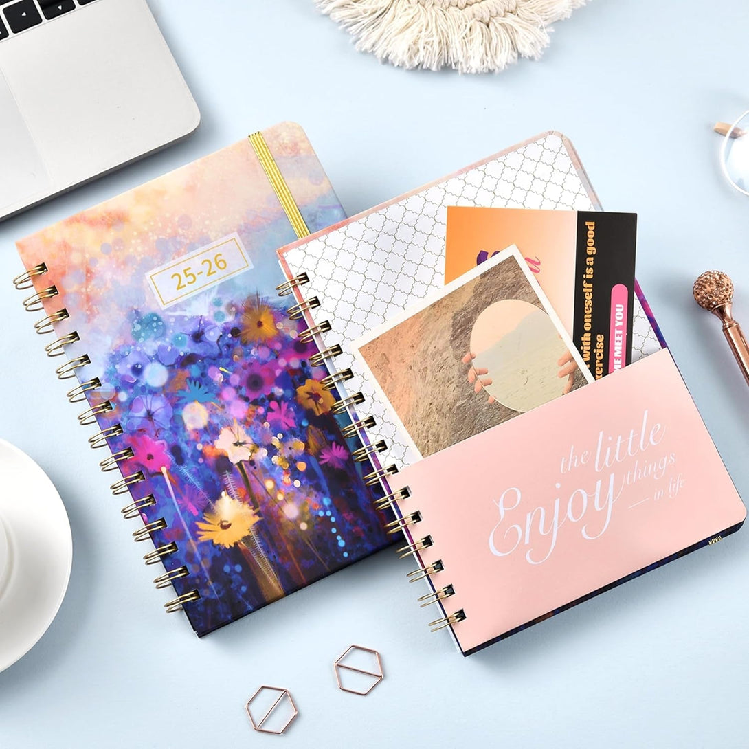 2025-2026 Planner - Planner Daily Weekly and Monthly 2025-2026, July 2025 - June 2026, 6.3’’ × 8.4’’, 12 Monthly Tabs, Inner Pocket, Hardcover, Perfect for Organization