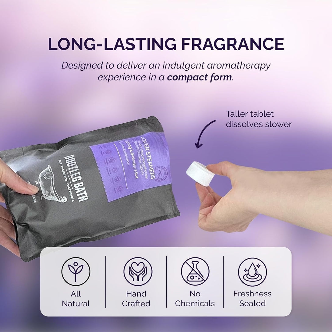 Shower Steamers Aromatherapy 15 Pack, Lavender Shower Bombs, Great Mother'S Day Gift, 100% Pure Essential Oil, All Natural, for Men and Women, Made in USA