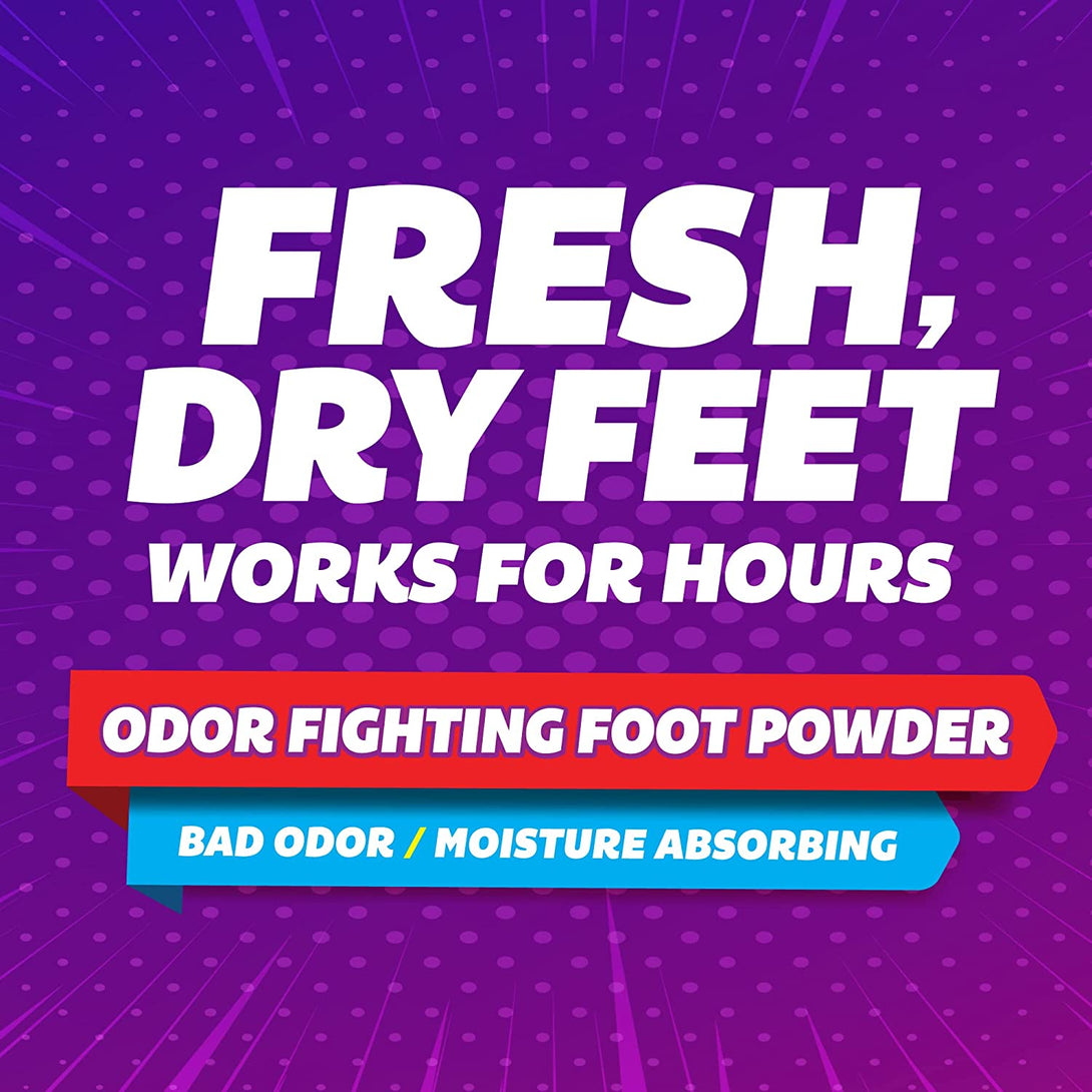 SILKA Odor Fighting Foot Powder & Shoe Deodorizer with Corn Starch Powder, Talc & Cooling Beads for Lasting Freshness, Absorbs Sweat & Excess Moisture, 6 Oz