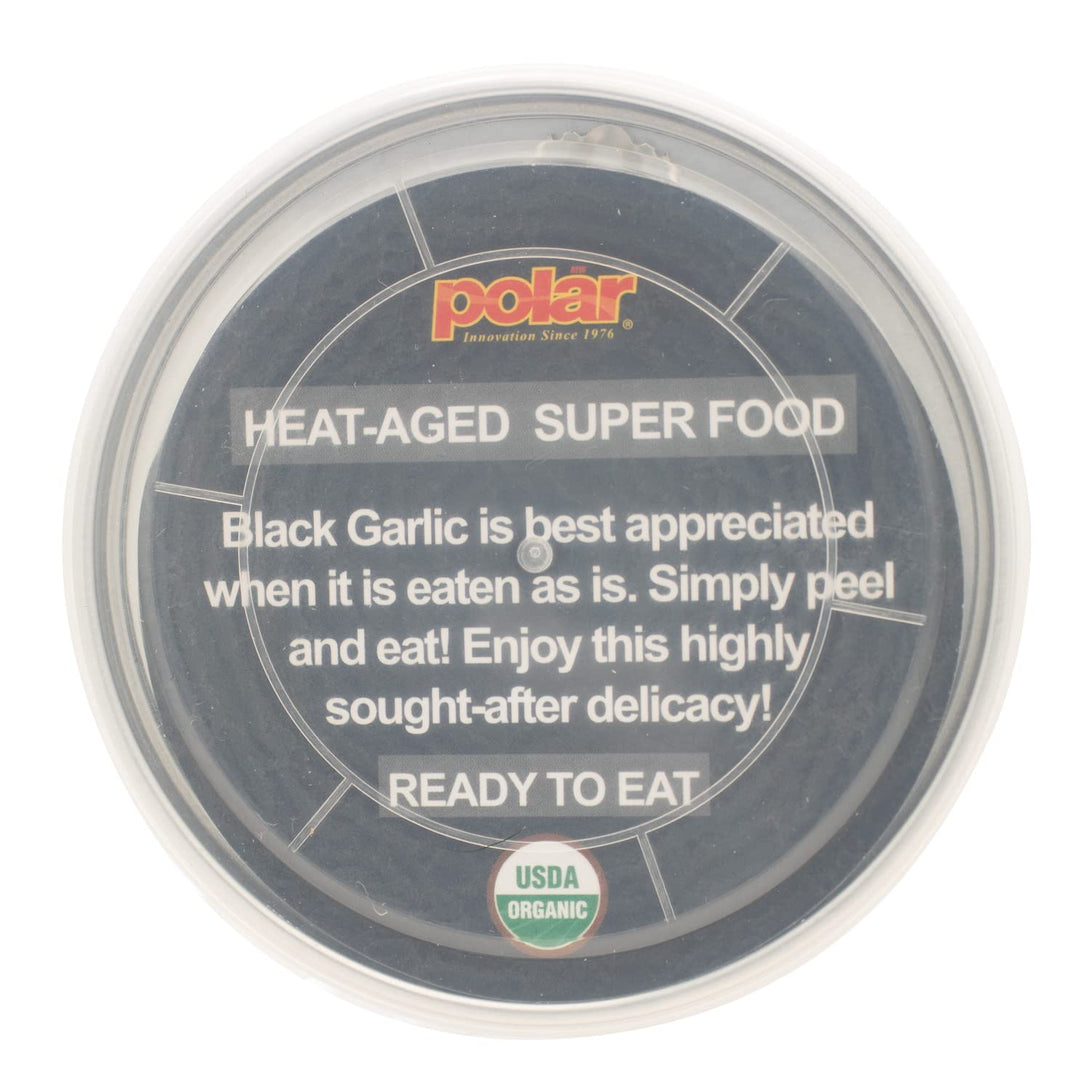 MW Polar USDA Organic Black Garlic 5 Oz (Pack of 1), Whole Bulbs, Easy Peel, All Natural, Chemical Free, Kosher Friendly Ready to Eat Healthy Snack