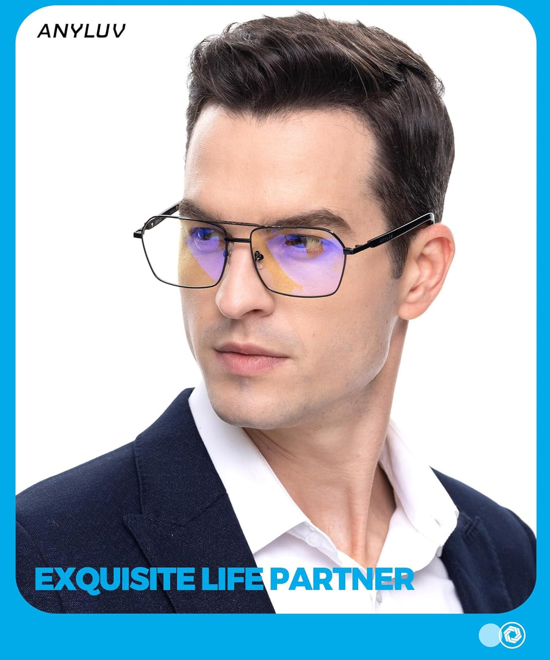 ANYLUV Blue Light Glasses Men/Women, Blue Light Blocking Glasses, Computer Screen Blocker Eyes Protection Glasses