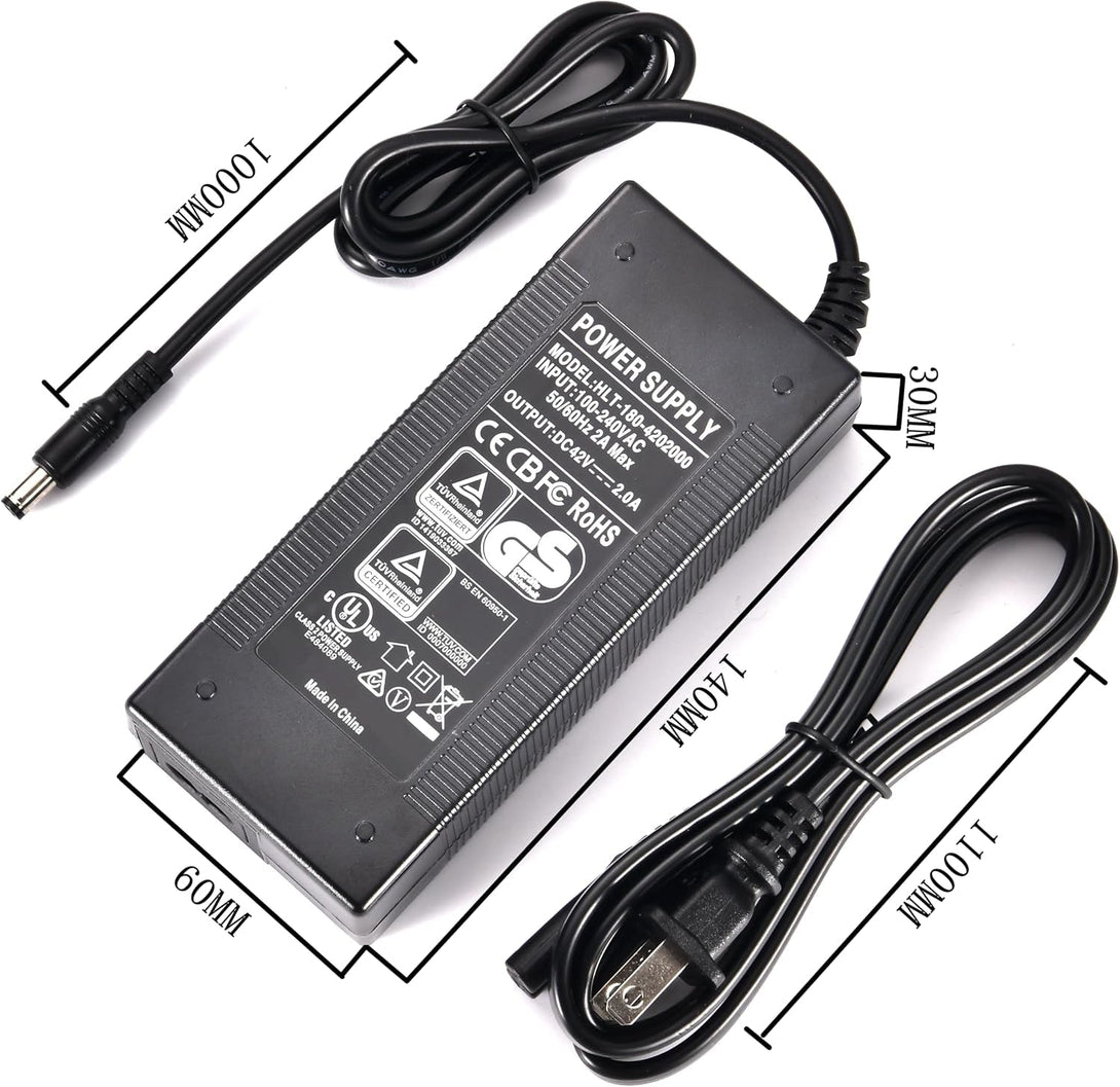 42V 2A Electric Scooter Charger. Gotrax Charger.Suitable for Gotrax Scooter. GXL V2.Apex.Xr Ultra.Xr Elite.G3.G4.Gmax Ultra.Vibe.