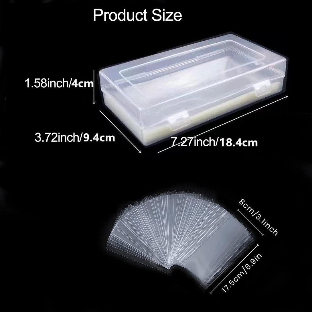 Currency Sleeves Clear Paper Money Holders for Cash Collectors,Money Box for Paper Dollar Bills, Slab Holder, Banknote, Stamp Storage (100)