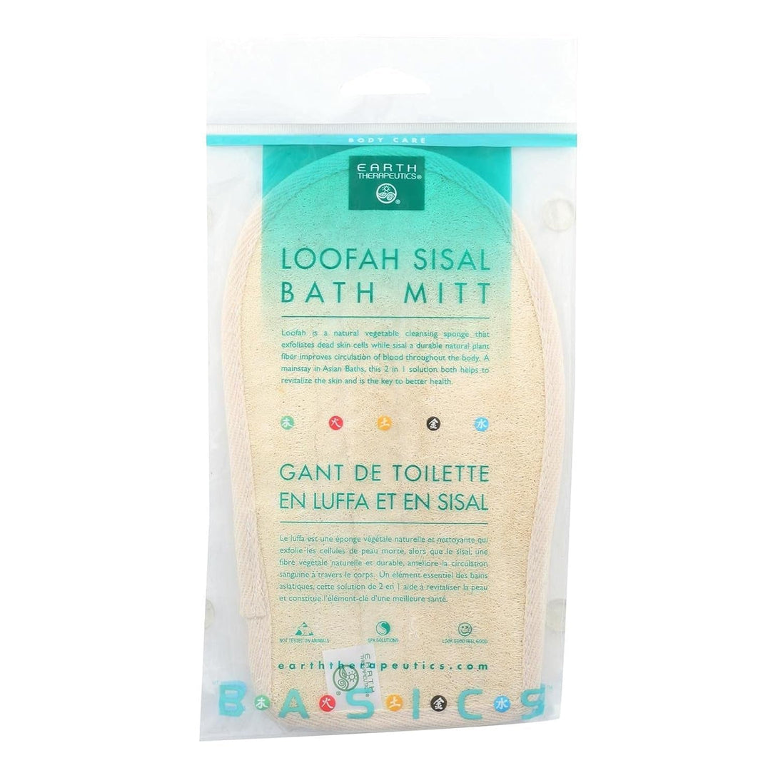 Earth Therapeutics Loofah Sisal Bath Mitt Ct