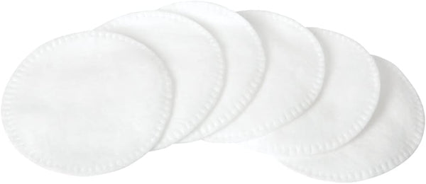 ForPro Pure & Natural Stitched Cotton Rounds for Face (400-Count), 100% Pure Cotton Makeup Remover Pads, Hypoallergenic, Lint-Free, Vegan &