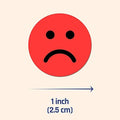 1200 Pieces - Happy Sad Smile Face Mood Emotion Stickers, Red/Yellow/Green | Behavior Chart Stickers, 1 inch
