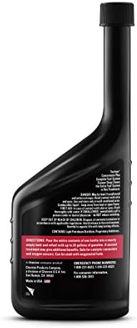 Chevron 65740-6PK 65740-CASE Techron Concentrate Plus Fuel System Cleaner - 20 oz., (Pack of 6) 20 Fl Oz (Pack of 6) 20 oz.
