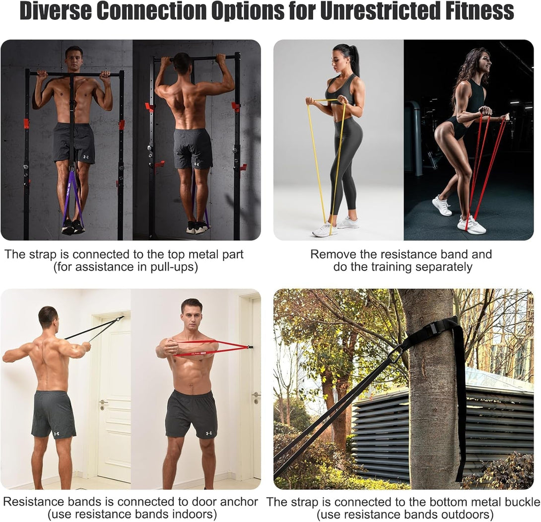 Ally Peaks Pull up Assistance Bands System,Up to 410 Lbs Assistance, Resistance Bands,Adjustable and Replaceable Pull up Assist Band,Assisted Pull up Resistance Bands for Pull up Assist Push up Assist