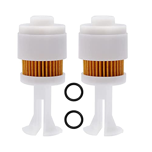 Hoypeyfiy 2 Pack 65L-24563-00-00 Fuel Filter Element Replacement, Marine Outboard Fuel Filter Compatible with Yamaha F150 F200 F225 SX250, Mercury