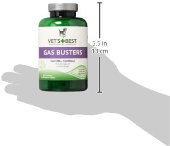 Vet's Best Gas Busters Digestive Support Tablets for Dogs, 90 Count 90 Count (Pack of 1)