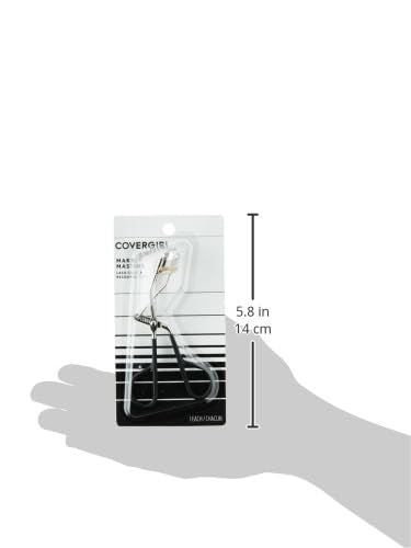 COVERGIRL Makeup Masters Eyelash Curler, Easy to Use, High Drama Lashes, 1 Count, Gentle and Easy Way to Curl Lashes, High Impact Lashes,