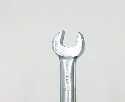 2 in 1 Scaffolding Podger Ratchet Wrench Site Ratcheting Socket Spanner Tool 19mm/22mm Silver