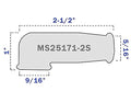 Electrical Terminal Boot 6 Pack, Silicone Rubber 5/16", MS25171-2S