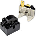 Compressor Start Relay 4.7 Ohm 1-Pin PTC Overload Kit | Compatible with Mini Fridges Compact Refrigerators Beverage Wine Coolers Deep Freezers