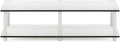 Furinno Just No Tools Wide TV Stand, White