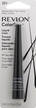 Revlon ColorStay Liquid Eyeliner, 251 Blackest Black, 0.08 Fl Oz Blackest Black 0.08 Fl Oz (Pack of 1)