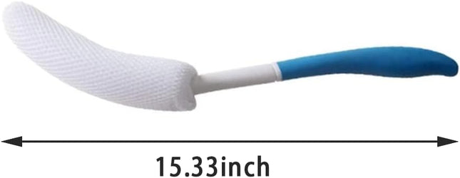 YF-ANEN Long Anti-Slip Curved Handle Bath Body Brush Bath Brush for Middle Aged,