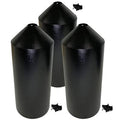 3 Pack of Woodlink 2-Piece Torpedo Baffles, Black, 6.25" Dia.