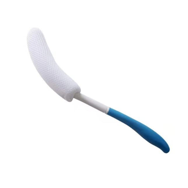 YF-ANEN Long Anti-Slip Curved Handle Bath Body Brush Bath Brush for Middle Aged,