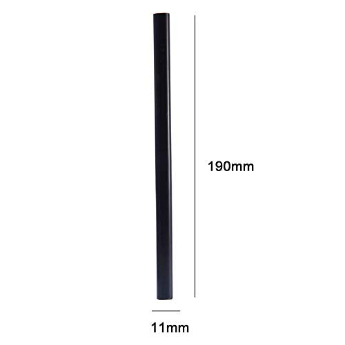 Black Hot Glue Sticks: 12 Pack Full Size Glue Sticks Bulk for Hot Glue Gun 8 Inch Long X .43 Inch Diameter (12PCS Black)