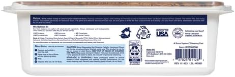 Bona Hardwood Floor Disposable Wet Cleaning Pads - 12 Cleaning Pads per Pack - U