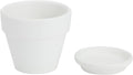 Juvale Mini Terracotta Pots - Pot with Drainage Hole - Versatile Succulent & Herb Planter - Paintable White Planter for Custom Decor - Pack of 12,