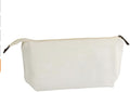 Juvale Canvas Makeup Bag - 6 Pack, 11.75 x 5.5 In, White Cotton - Travel Cosmetic & Toiletry Pouches with Zipper - Blank DIY Canvas Pouches for