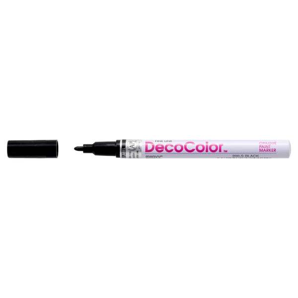 Uchida 200-C-1 Marvy Deco Color Fine Point Paint Marker, Black