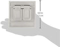 Leviton 4986-GY 1-Gang Duplex Device Wallplate Cover, Oversize, Weather-Resistant, Thermoplastic, Device Mount, Horizontal, Gray