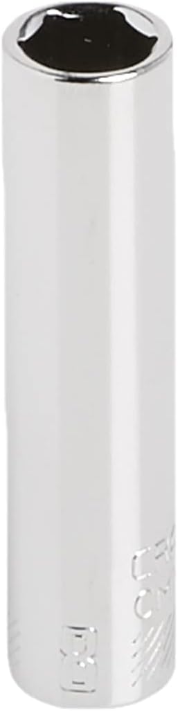 CRAFTSMAN Deep Socket, Metric, 1/4-Inch Drive, 8mm, 6-Point (CMMT44405) 8 MM