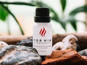Pheromone Infused Cologne for Men - For Him .5 oz Oil by RawChemistry | Long Lasting Mens Cologne, Premium Perfume Oil, Travel Size Cologne for