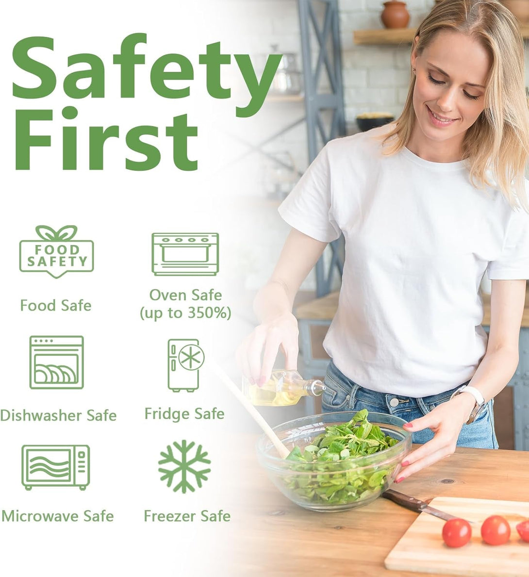 7-Piece Silicone Stretch Lids - Reusable Premium Silicone Stretch & Seal Lids for Most Containers