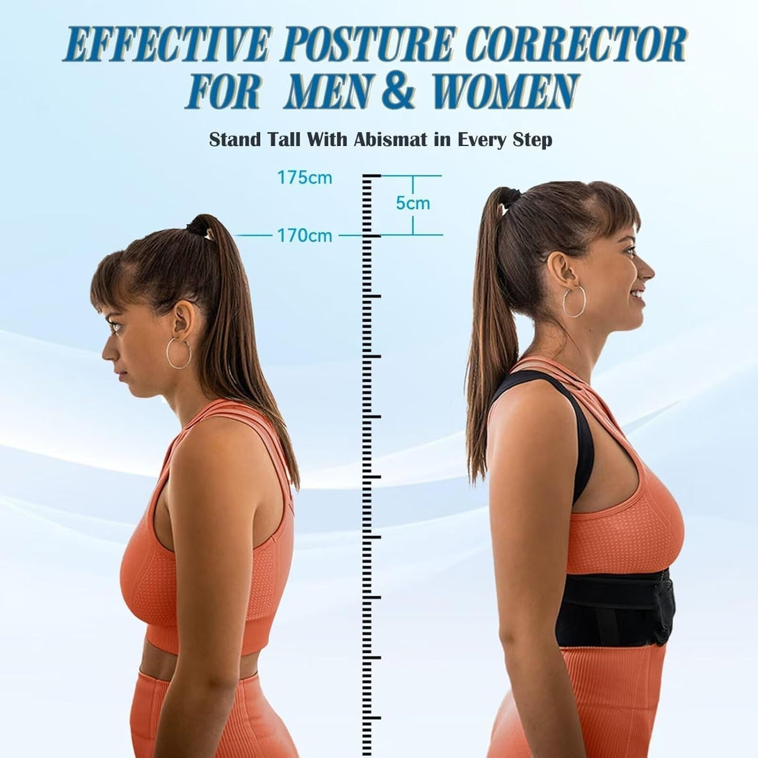 Back Brace Posture Corrector for Men Women (40-45"), Adjustable Full Back Brace and Shoulder Back Straightener, Scoliosis and Hunchback Correction, Upper & Lower Back Pain Relief (X-Large)