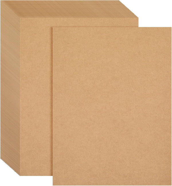 96 Sheets Brown Kraft Paper Cardstock â€“ 8.5X11 Inch, 176 GSM â€“ Ideal for Arts & Crafts, Wedding, Party Invitations, Drawing, DIY Projects, and Scrapbooking Supplies