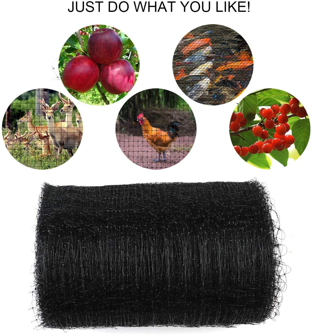 Deer Fence Netting, 7 X 100 Feet anti Bird Deer Protection Net Reusable Protective Garden Netting for Plants Fruit Trees Vegetables against Birds and Other Animals