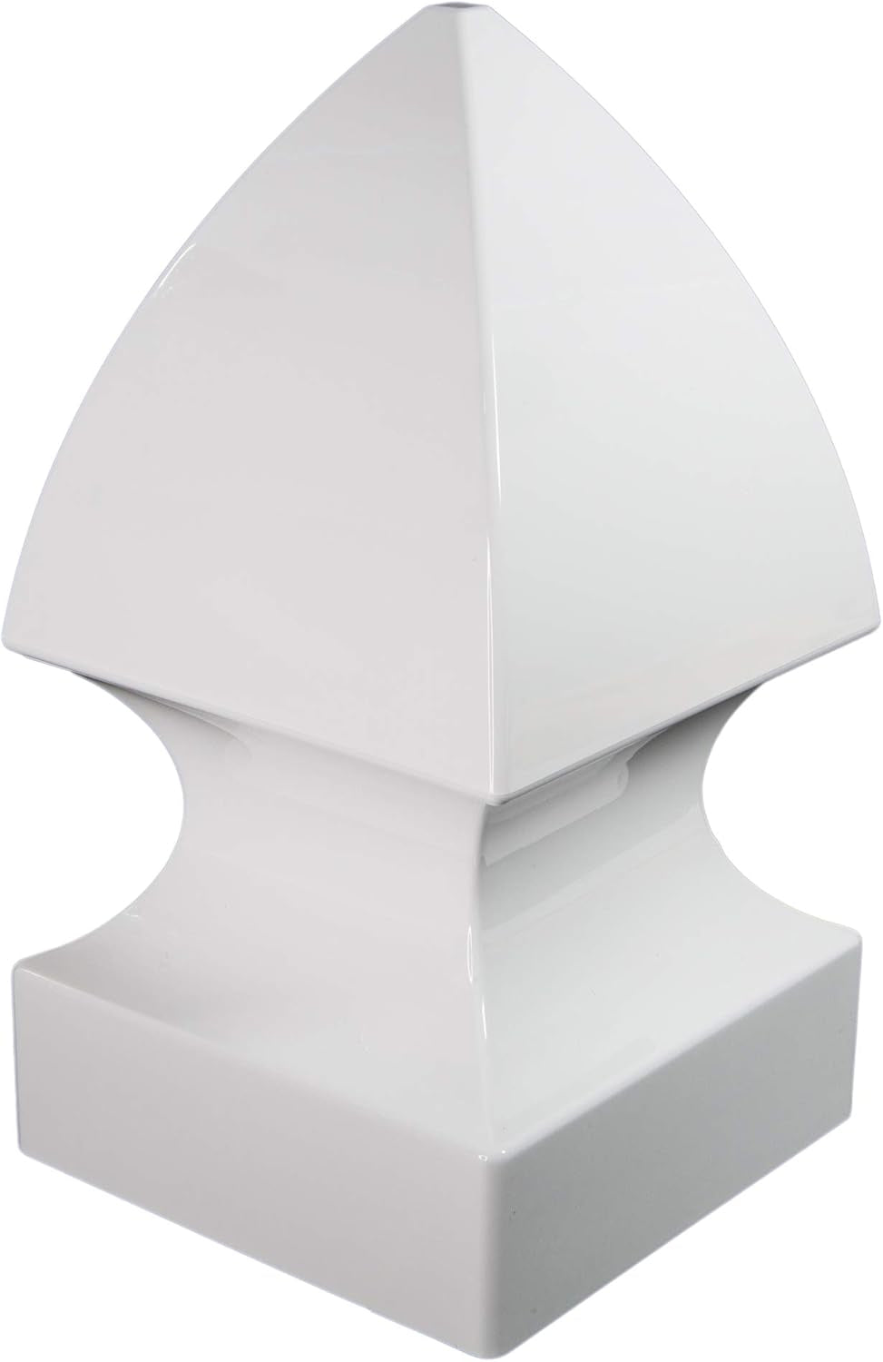 Classy Caps GF655 Gothic PVC Post Cap, for 5" X 5" Vinyl Fence & Deck Posts - White