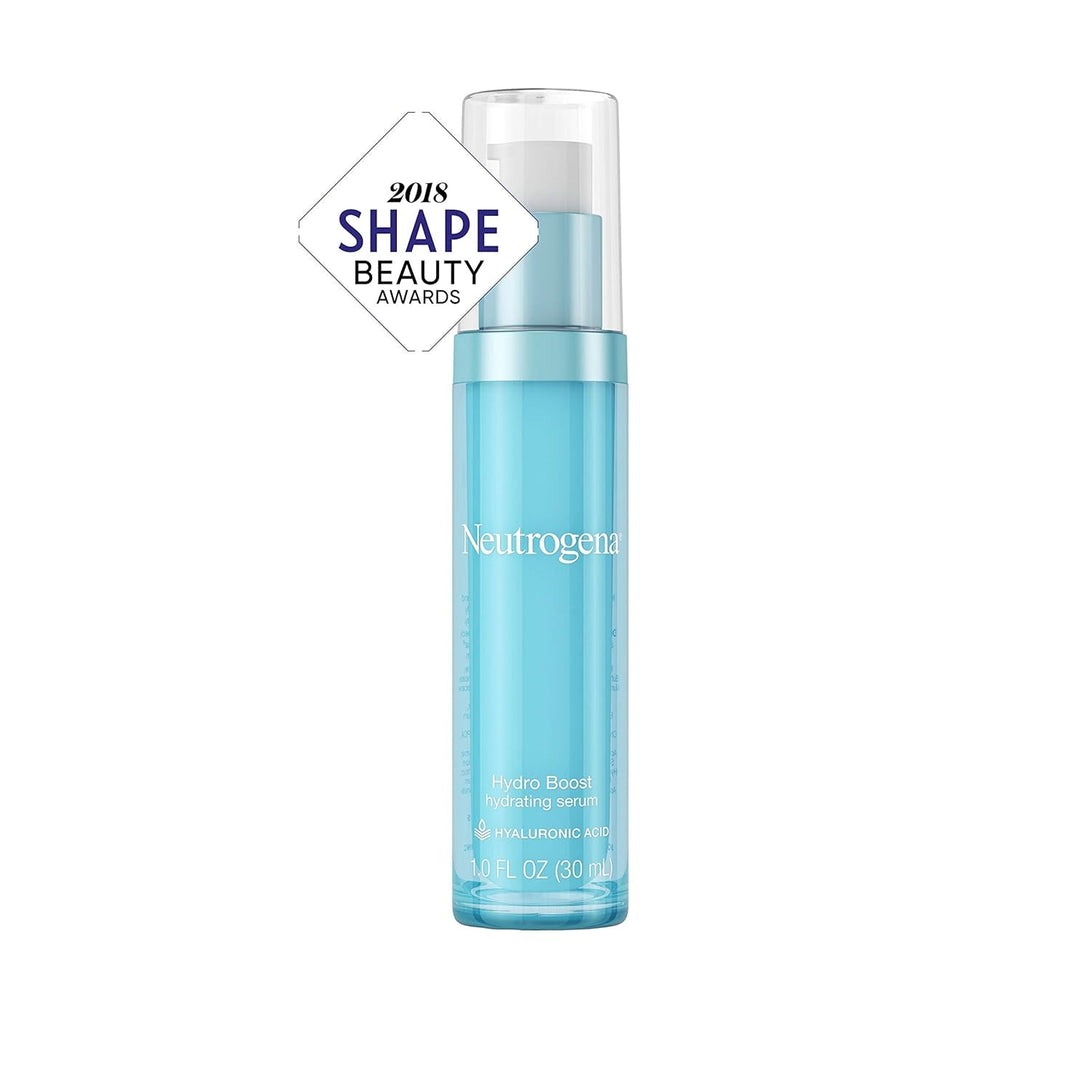 Neutrogena Hydro Boost Hydrating Hyaluronic Acid Serum, Oil-Free and Non-Comedogenic Face Serum Formula for Glowing Complexion, Oil-Free & Non-Comedogenic, 1 Fl. Oz