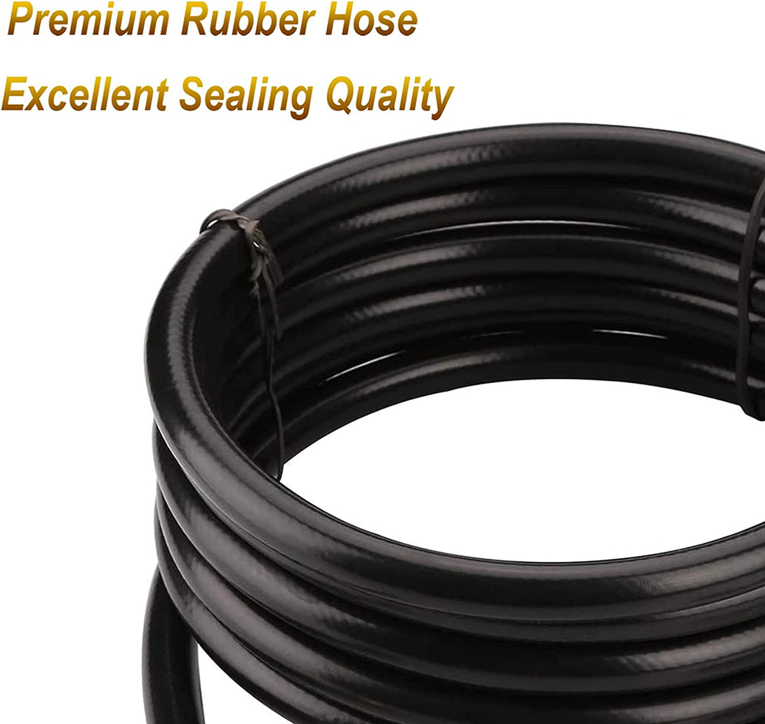 WADEO 12FT Propane Extension Hose, 3/8 Inch Female Flare Fitting, 3/8 Inch Male Flare Fitting Propane Hose for Gas Grill, RV, Turkey Cooker, Propane Fire Pit, Heater, Generator, Gas Grill, and More